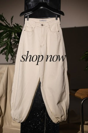 (OHJ) CALÇA JEANS BALLON