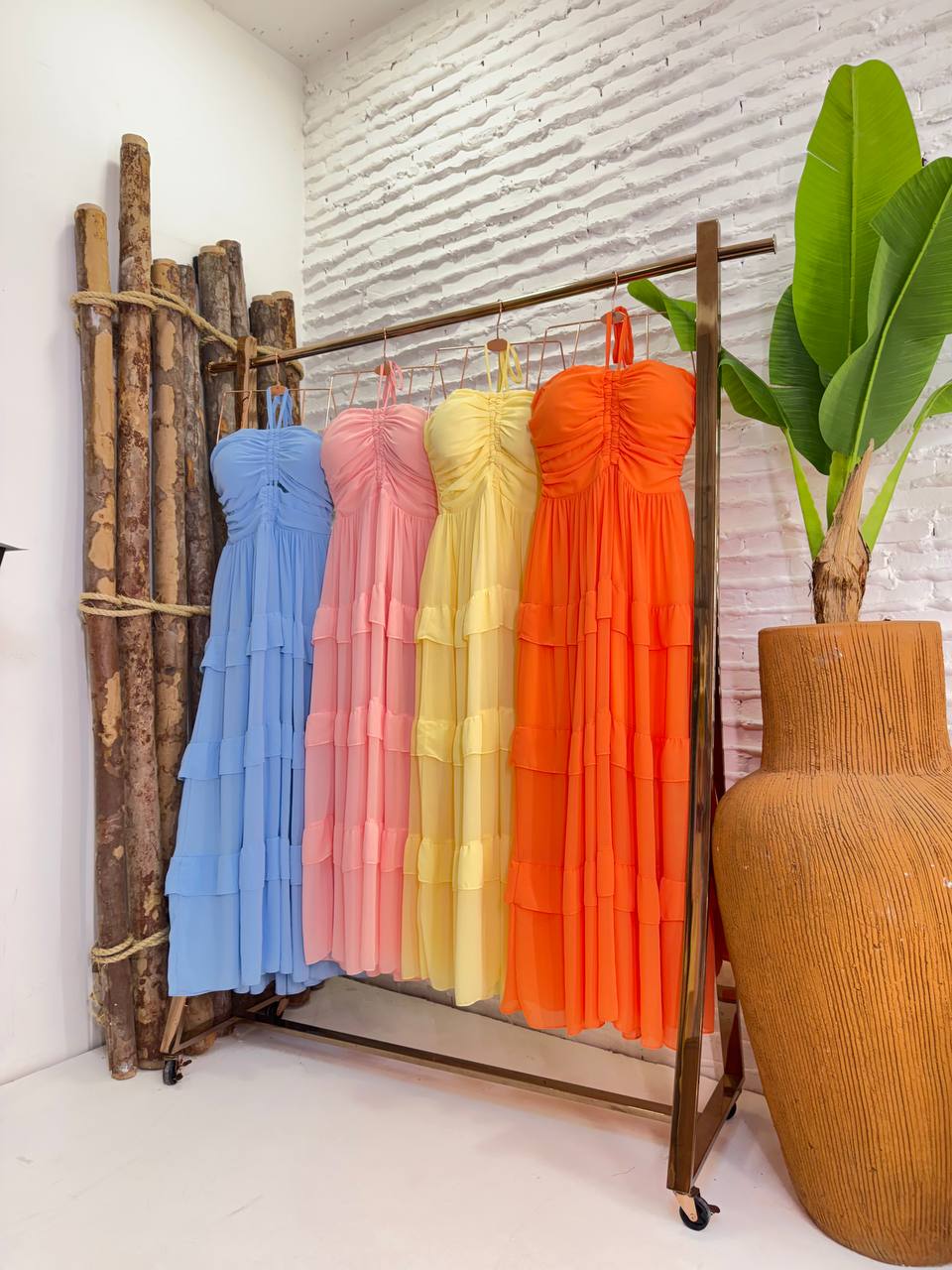 (SPR) VESTIDO LONGO 3 MARIAS AMARRAÇÃO