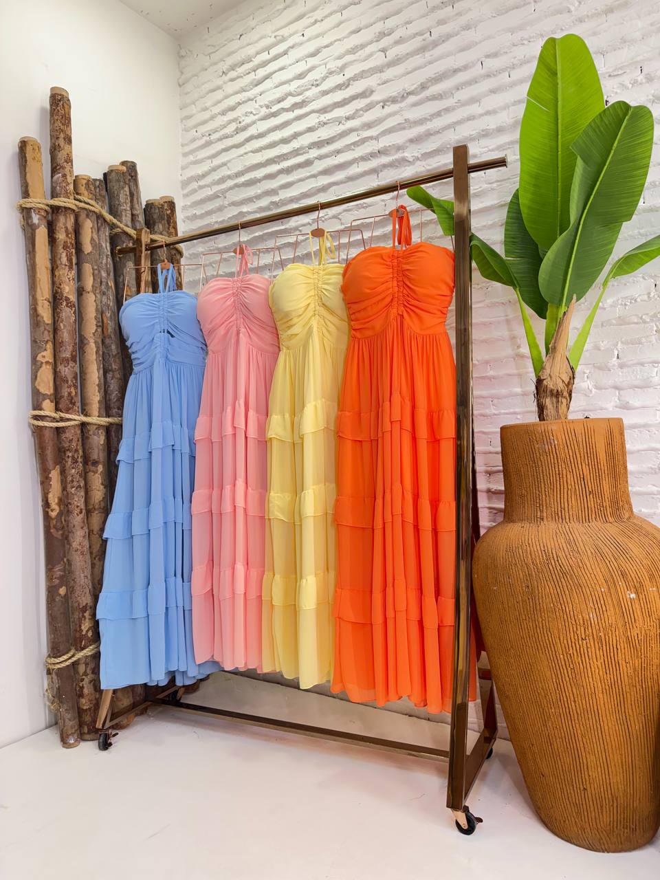 (SPR) VESTIDO LONGO 3 MARIAS AMARRAÇÃO