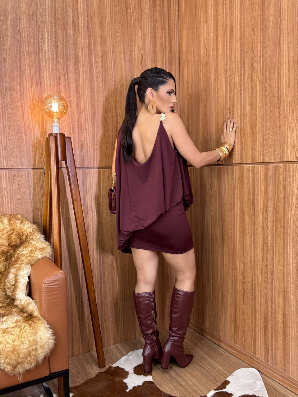 (NC) VESTIDO CURTO DET.METAL