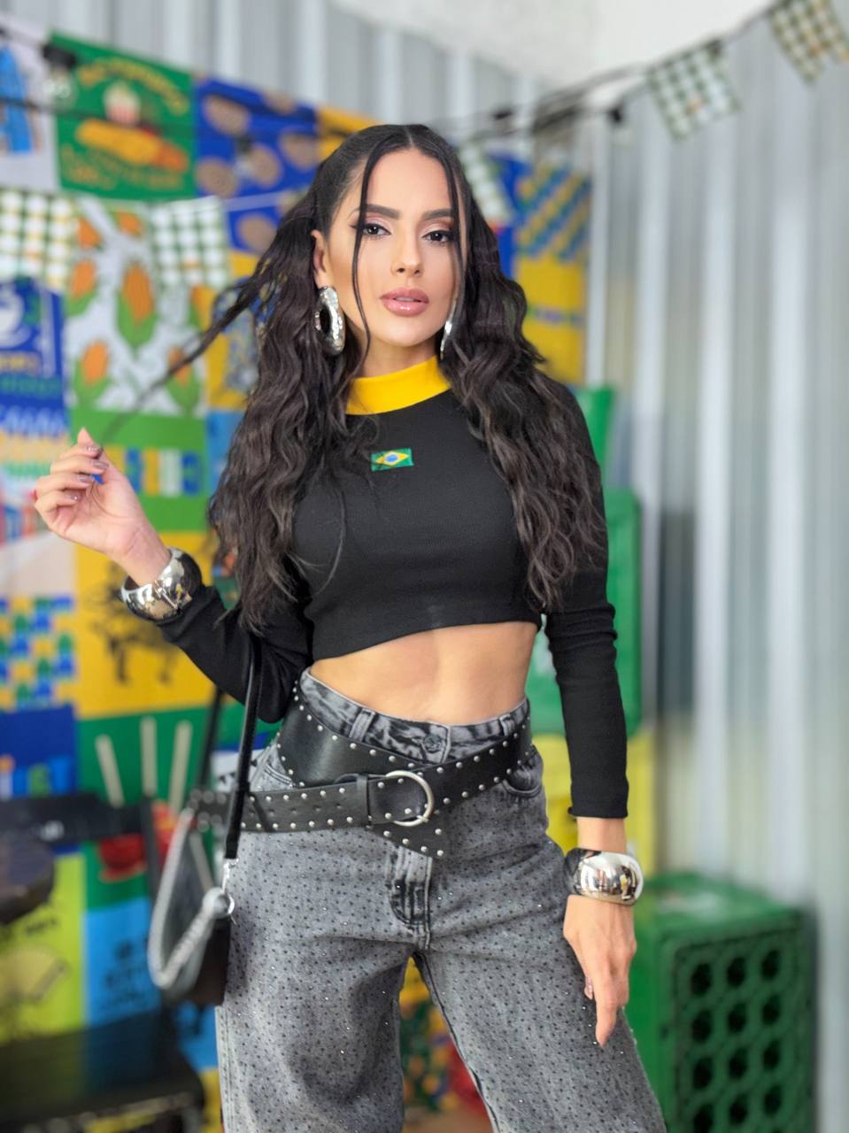 (BMD) BLUSA BRASIL MANGA LONGA