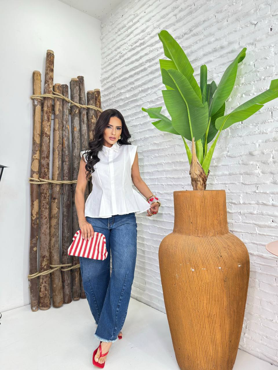 (LJB) BLUSA BOTOES PEPLUM