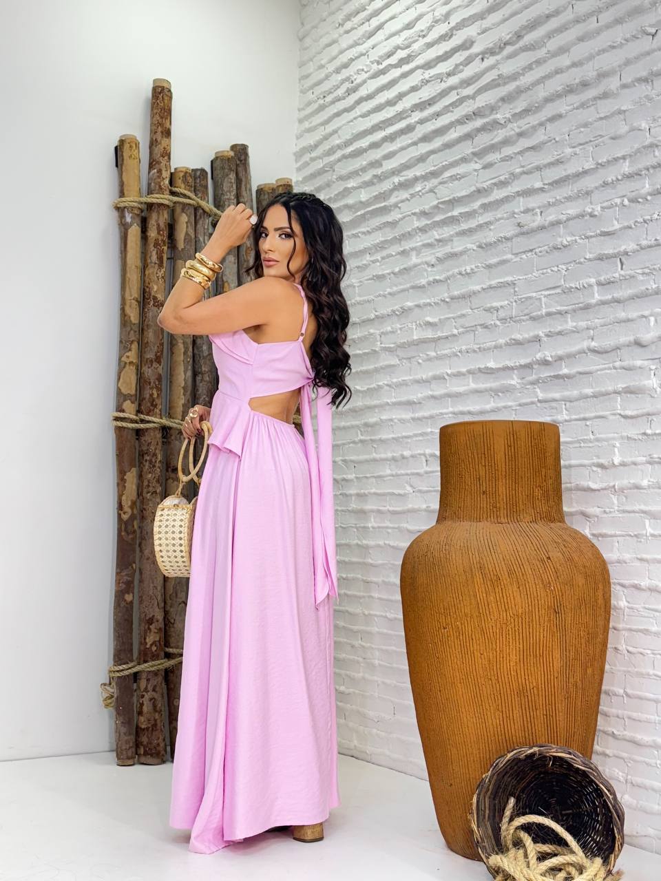 (ALK) VESTIDO BABADO