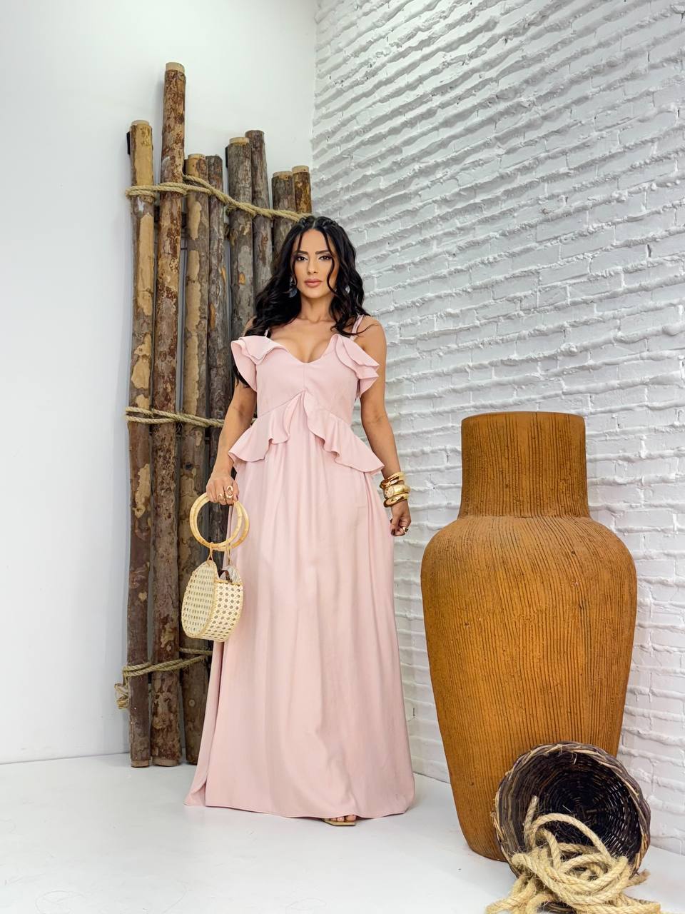 (ALK) VESTIDO BABADO