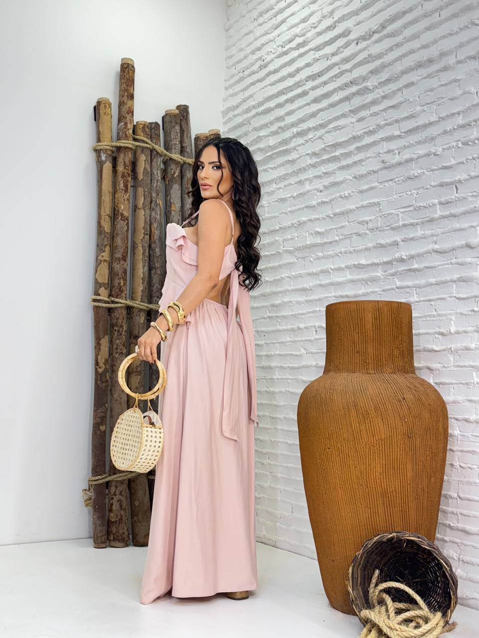 (ALK) VESTIDO BABADO