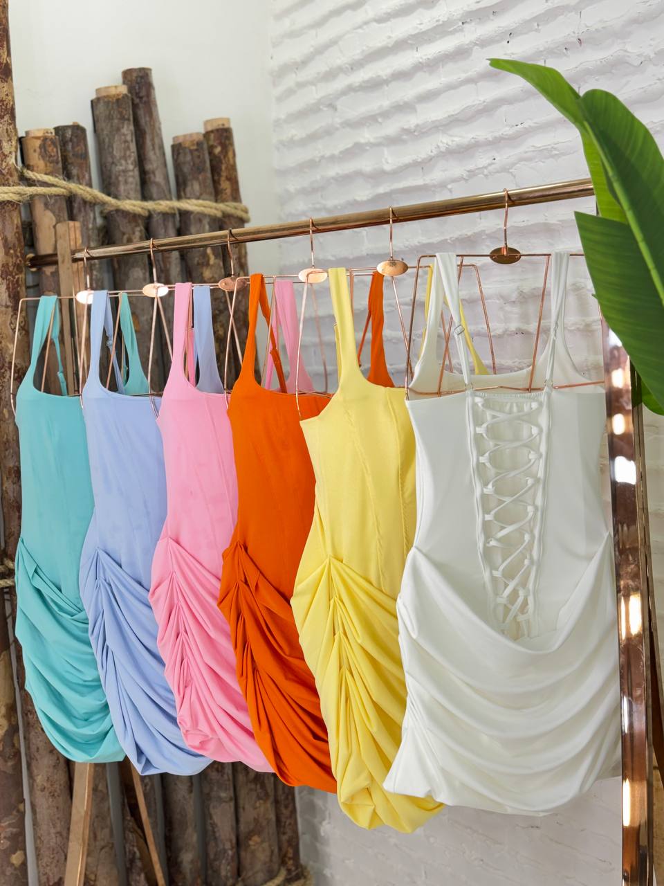 (ARL) VESTIDO CURTO MALHA  ALÇA DET. TRANÇADO