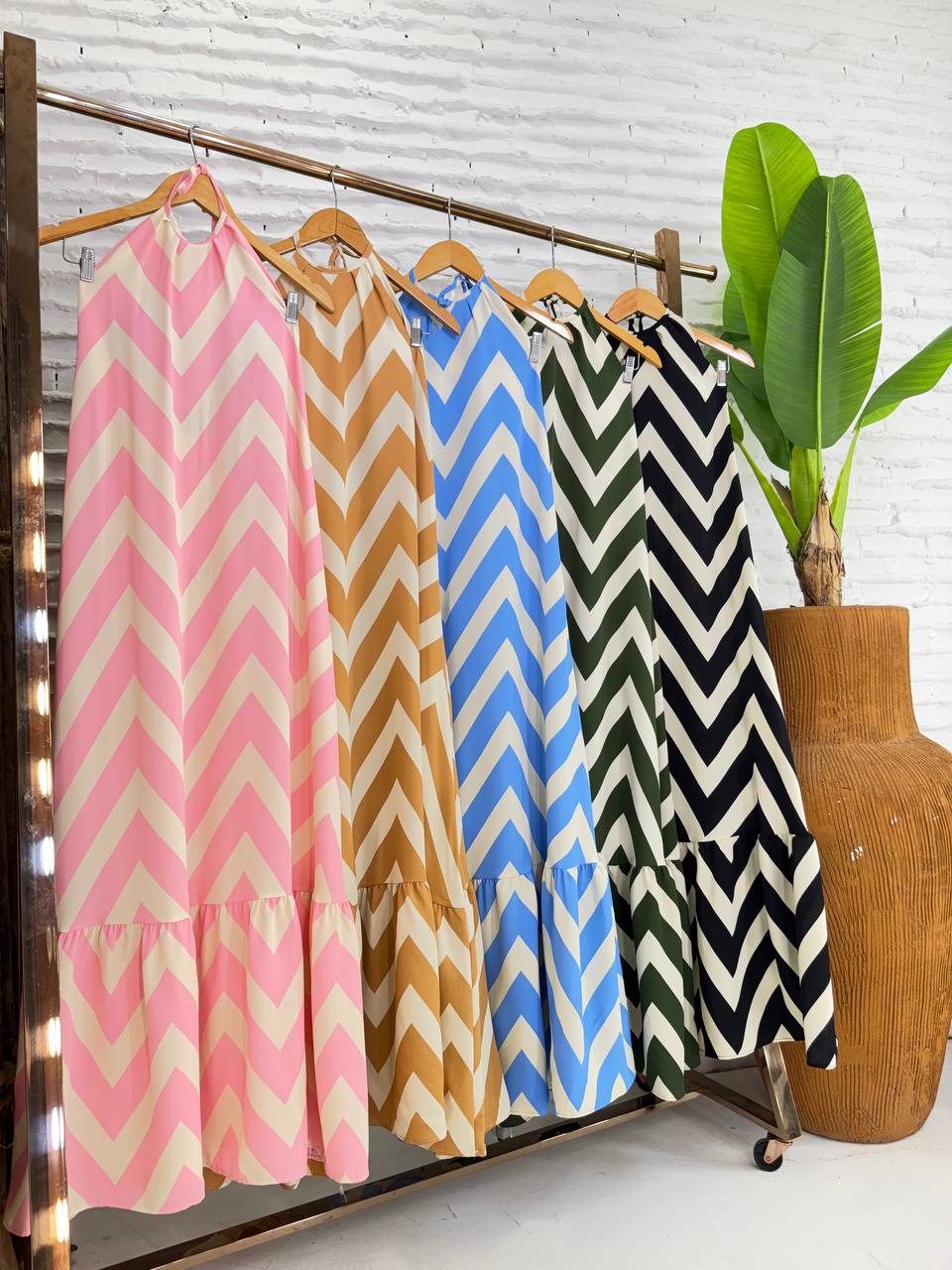 (ABY) VESTIDO LONGO ZIG ZAG