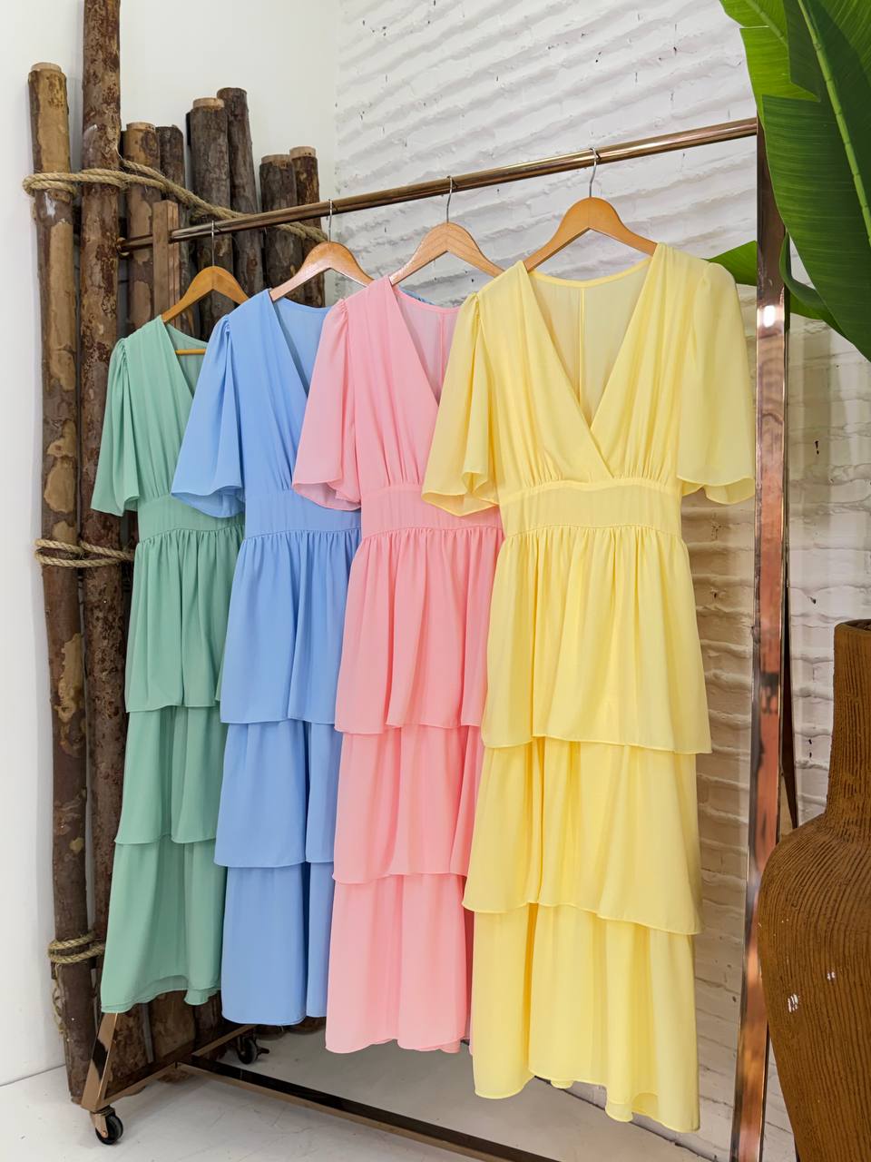 (YCF) VESTIDO MANGA LONGA DET. 3 MARIAS