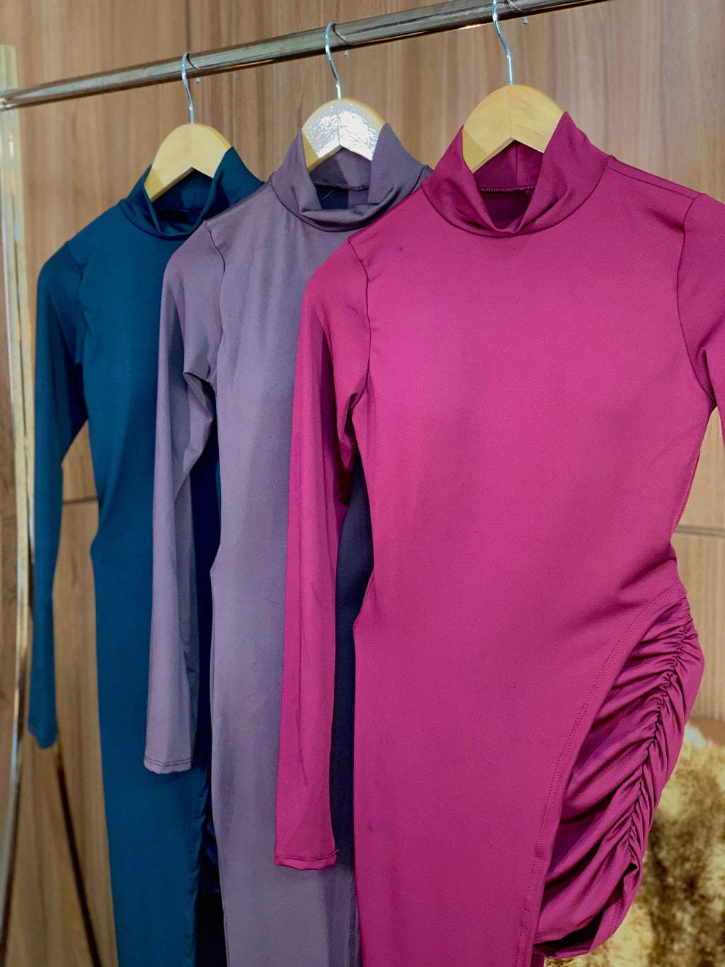 (MYM)  CONJUNTO SAIA + MAX BLUSA COM BOJO