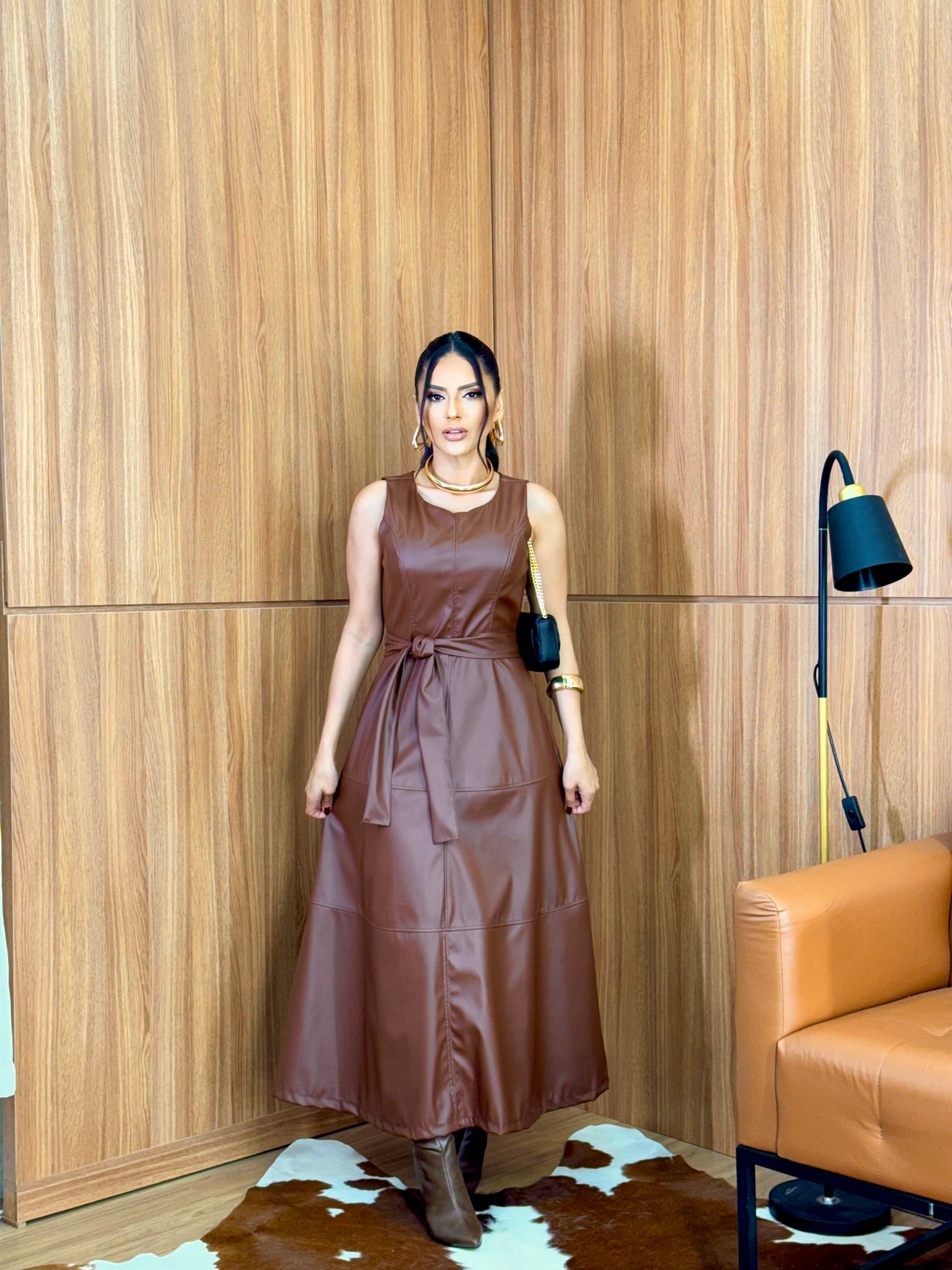 (CM) VESTIDO NAPA GODÊ + FAIXA