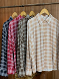 (JZW) CAMISA XADREZ PLUS SIZE