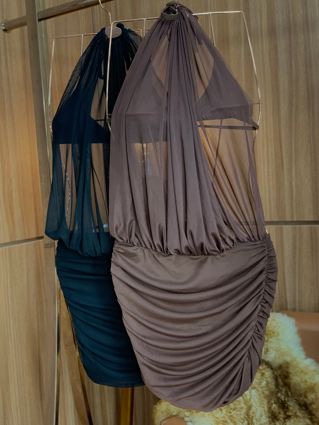 (LBS) VESTIDO TULE FRENTE UNICA + TOP