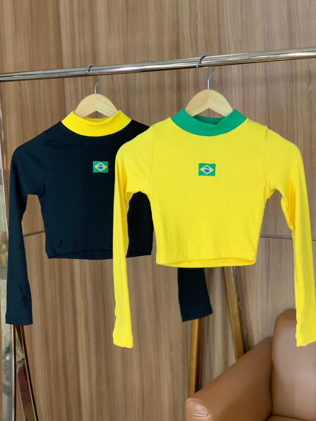 (BMD) BLUSA BRASIL MANGA LONGA