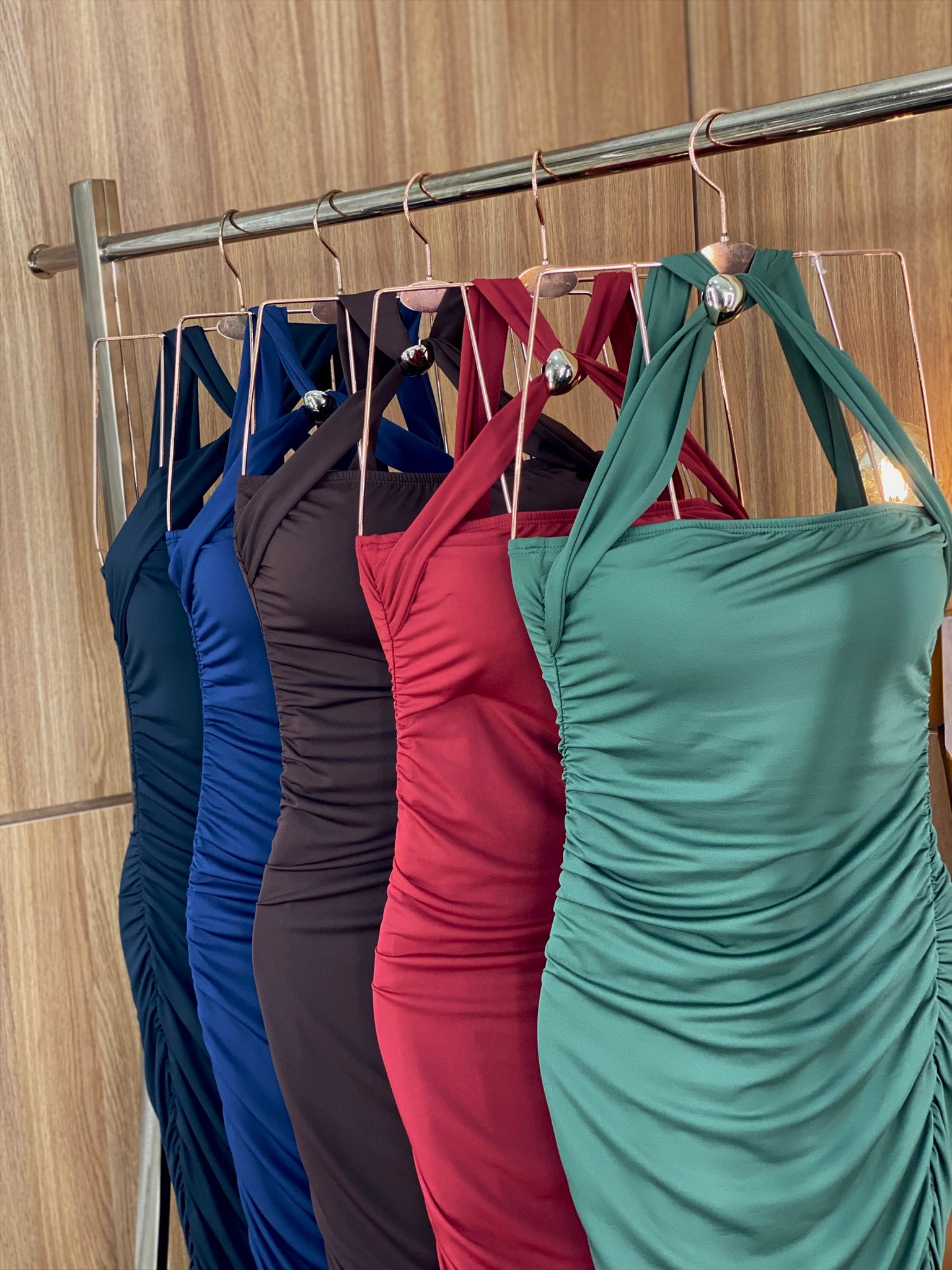 (KRA) VESTIDO MIDI MALHA FRANZIDO