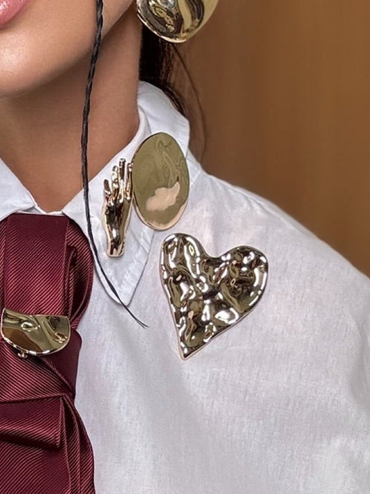 (S.N) BROCHE CORAÇÃO RELEVO
