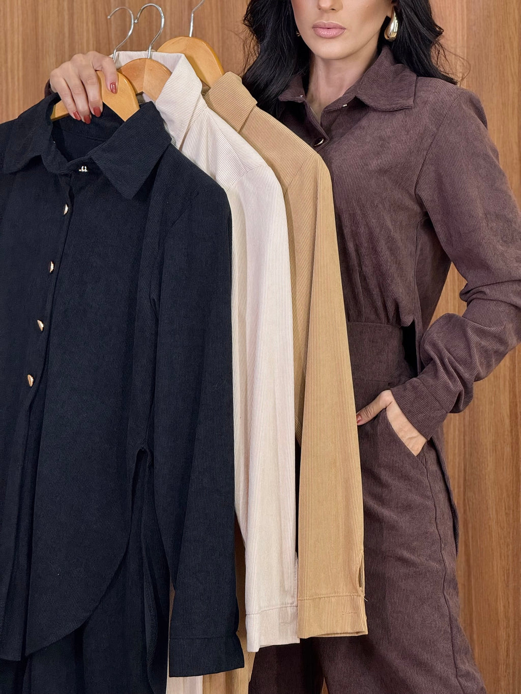 (J7M) CONJUNTO CALÇA + CASACO BOTOES