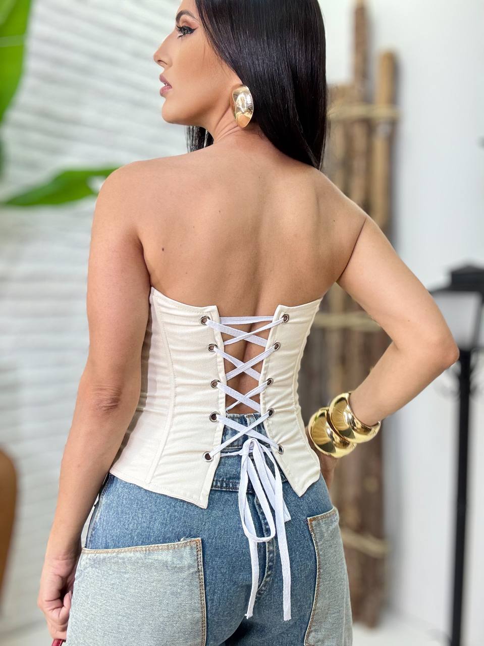 (RDH) CALÇA BARREL JEANS BOLSO GRANDE