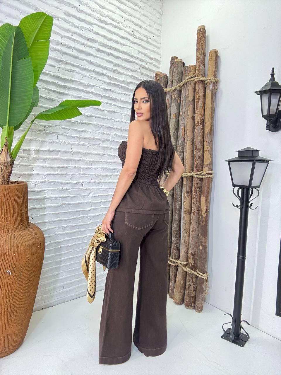 (RDH) TOP ELASTEC TOMARA QUE CAIA  JEANS