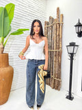 (BMX) CALÇA WIDE LEG JEANS
