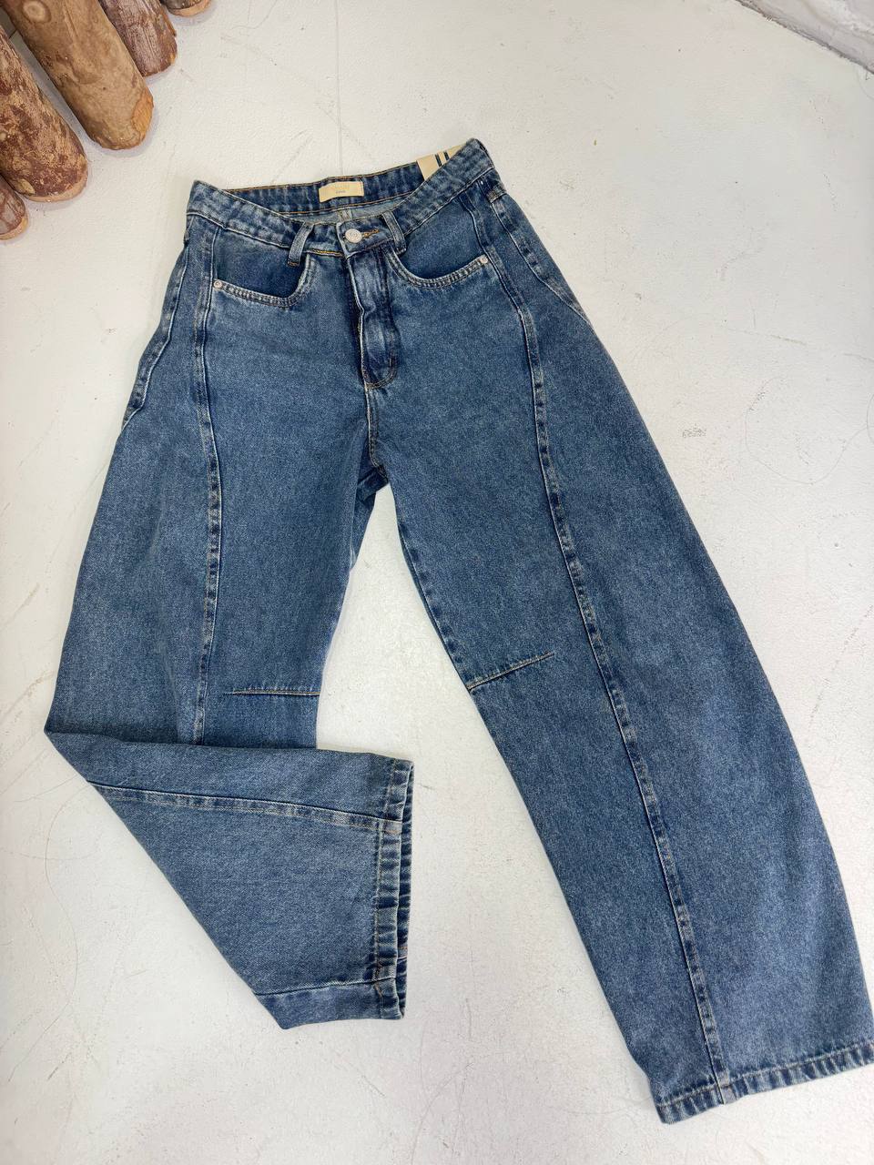 (BMX) CALÇA WIDE LEG JEANS
