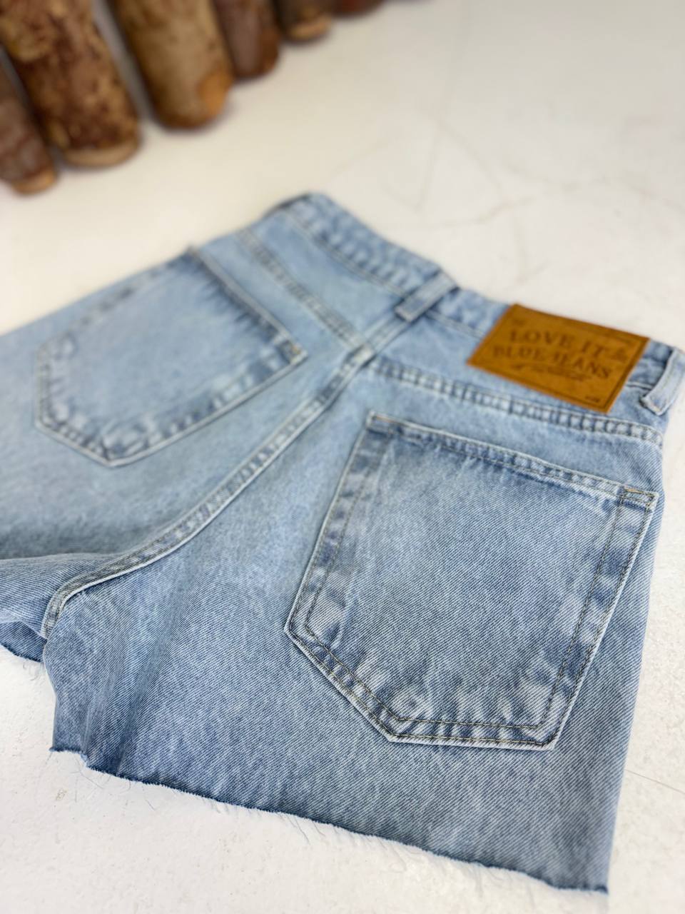 (LVT) SHORT JEANS S/ BAINHA