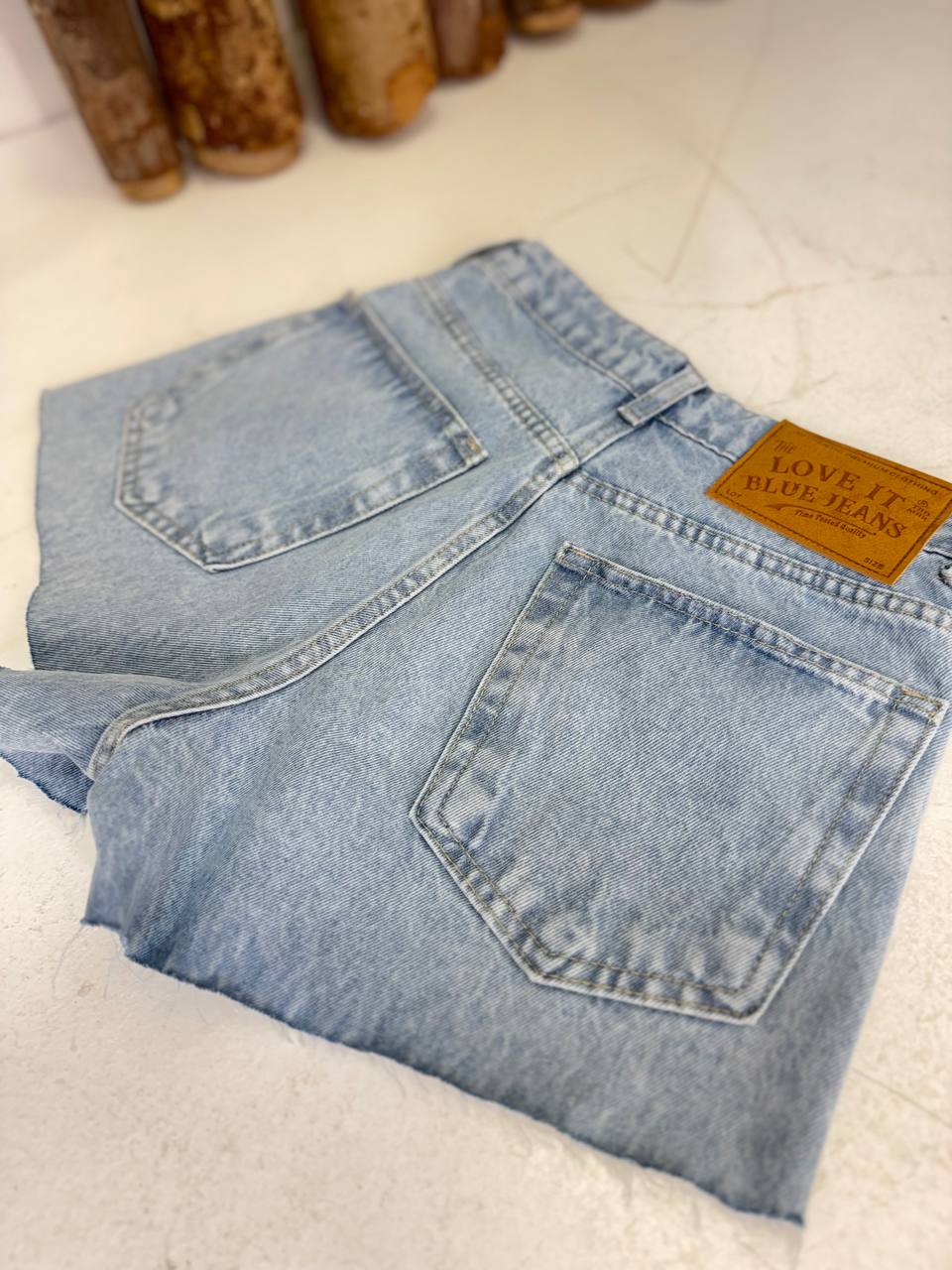 (LVT) SHORT JEANS S/ BAINHA