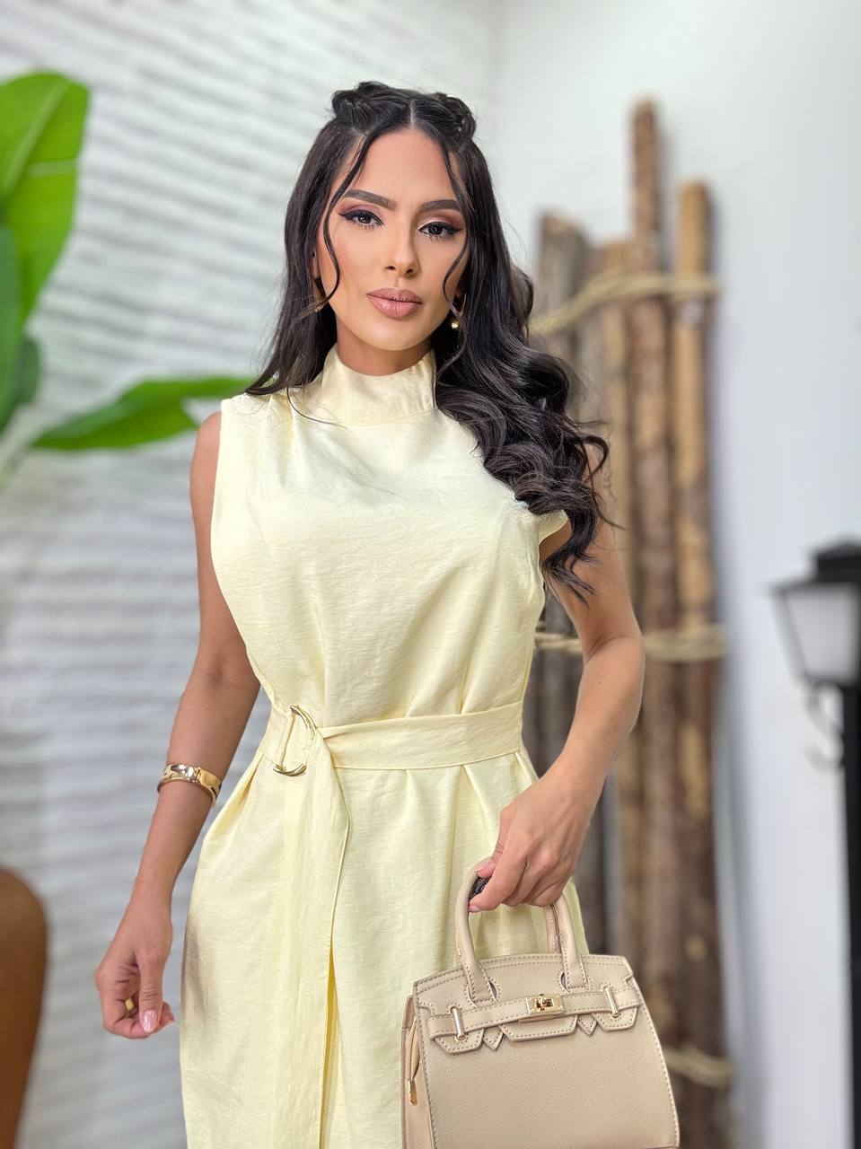 ( VSM) VESTIDO MIDI DET. TRANSPASSADO