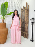 (YCF) CONJUNTO.BLUSA FRENTE UNICA + CALÇA