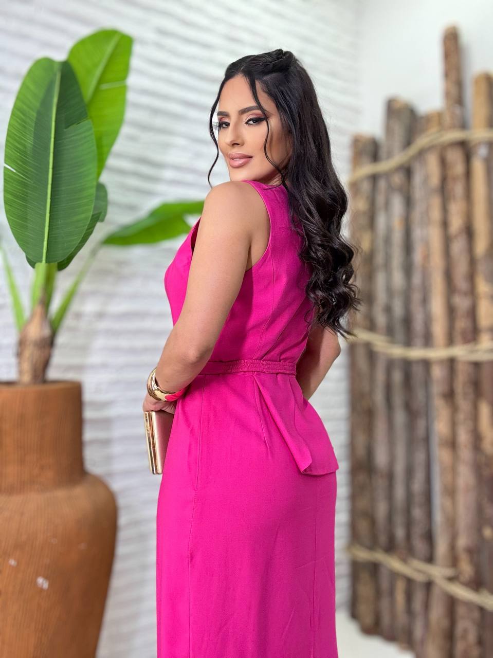 (JNY) VESTIDO MIDI + CINTO