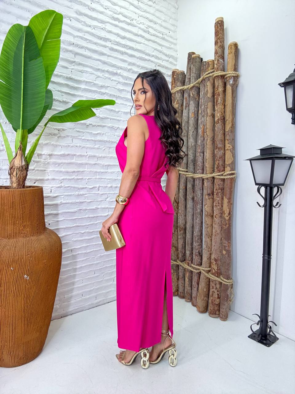 (JNY) VESTIDO MIDI + CINTO
