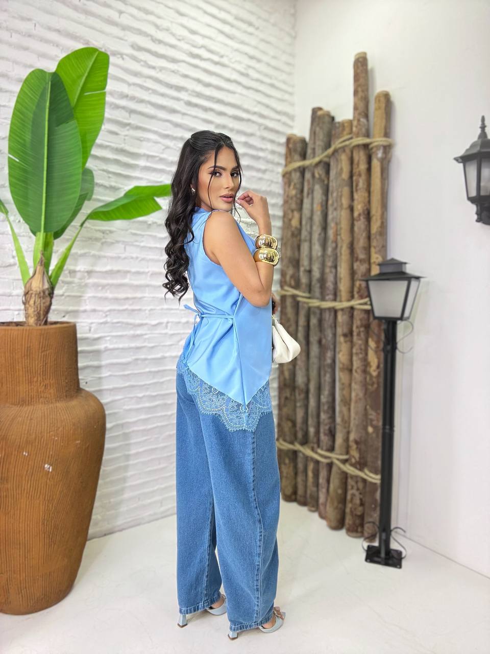 (KEY) BLUSA  ASSIMETRICA