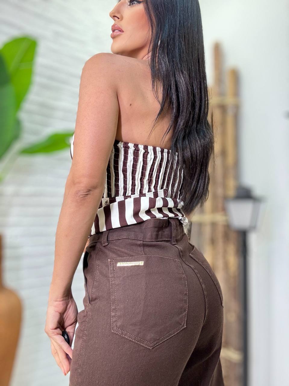 (BMX) CALÇA JEANS WIDE LEG