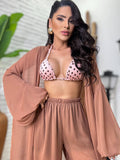(EDM) CONJUNTO CALÇA + KIMONO