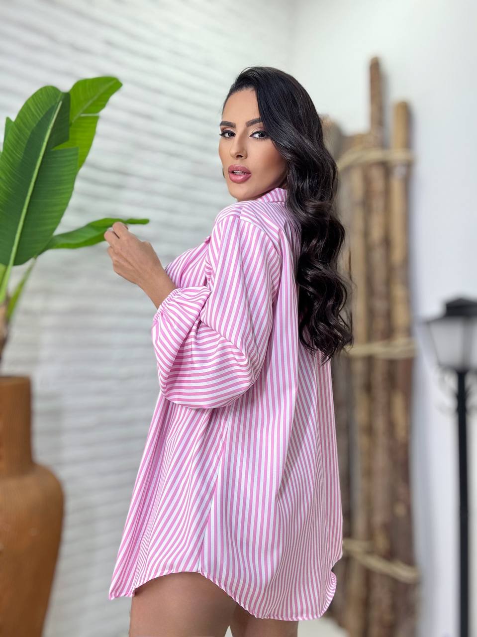 (TCL) TOP + CAMISARIA LISTRA