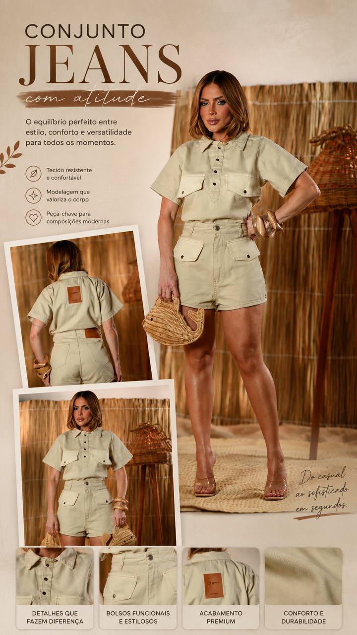 (OHJ) SHORT JEANS DET. BOLSO FALSO
