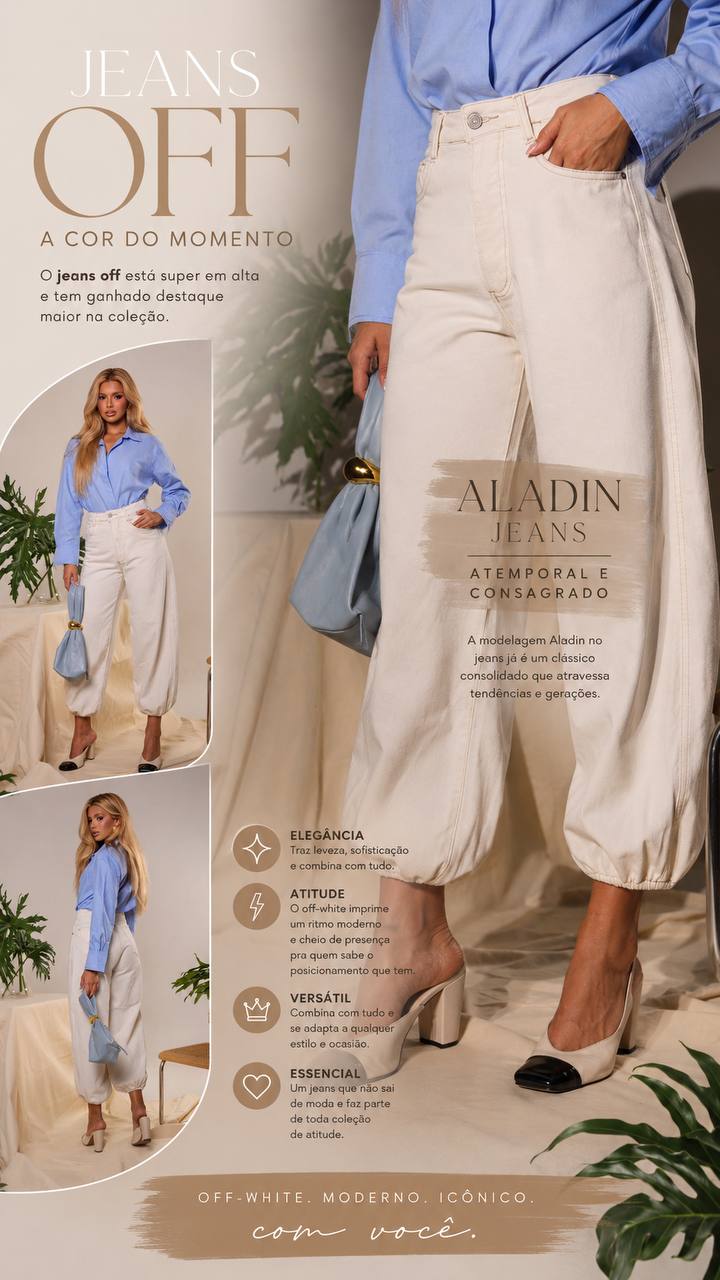(OHJ) CALÇA JEANS BALLON