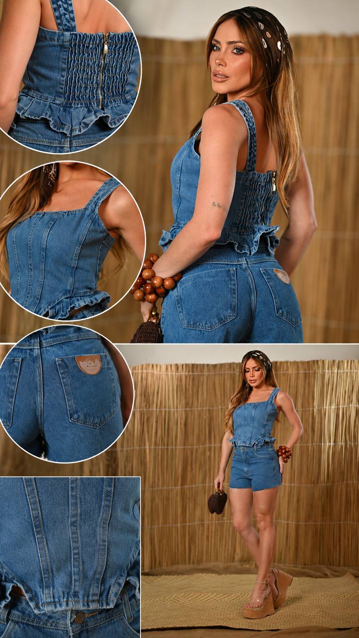 (VET) CROPPED JEANS BABADO