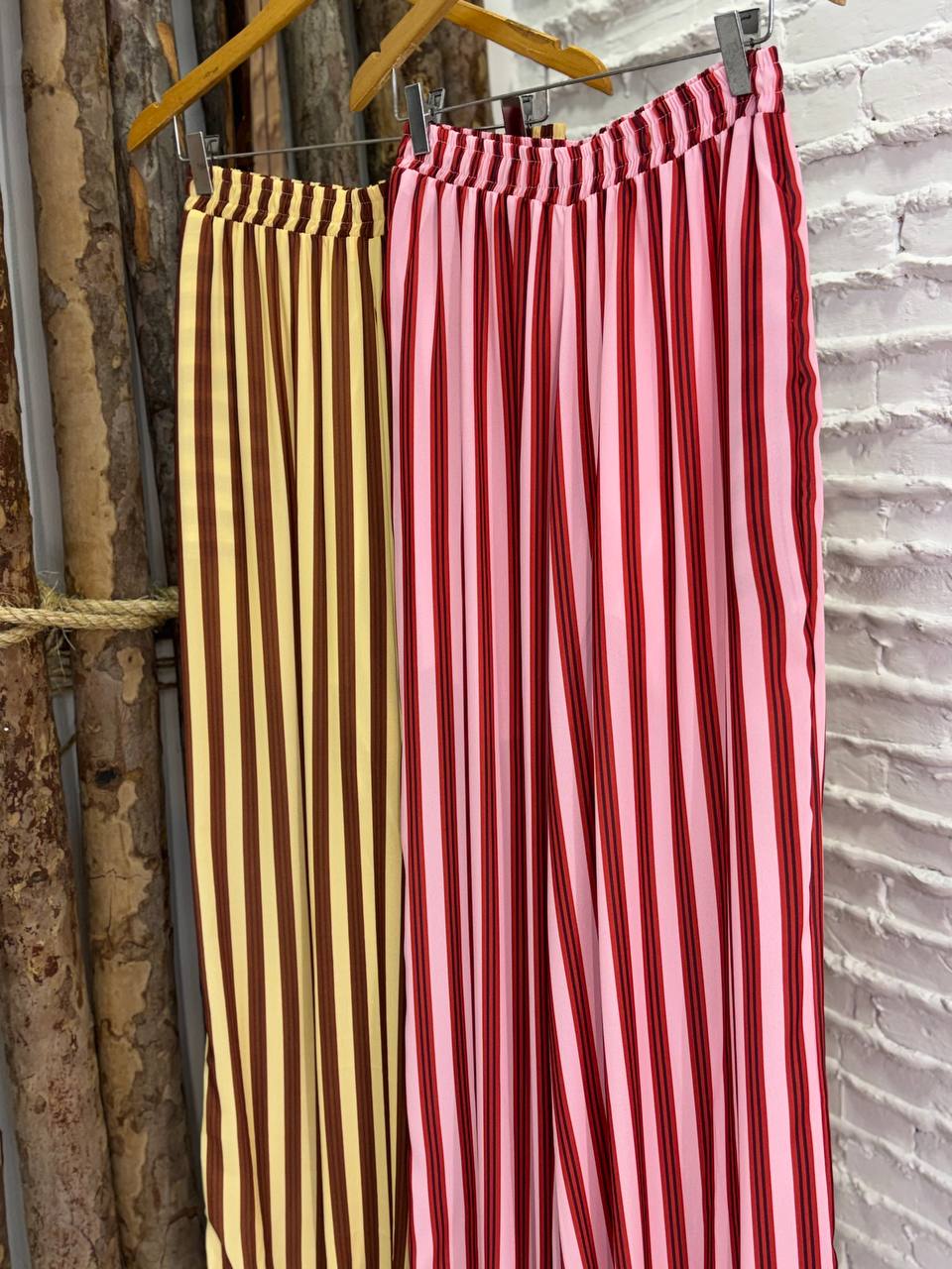 (LKP) CALÇA BALLON LISTRADA
