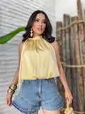 (RYM) BLUSA ACETINADA BALLON