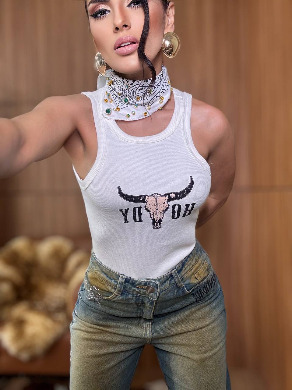 (LM) CAMISETA CANELADA HODY