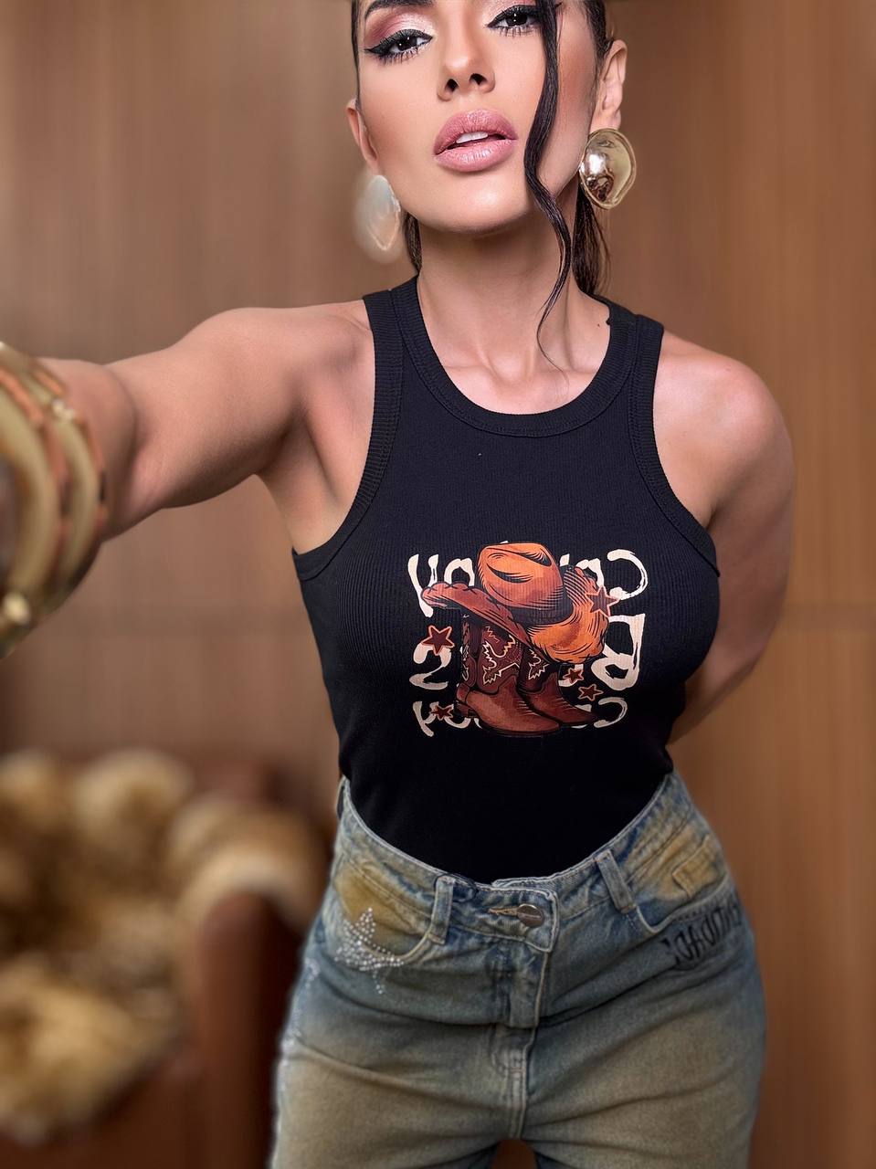 (LM) CAMISA CANELADA BOTA