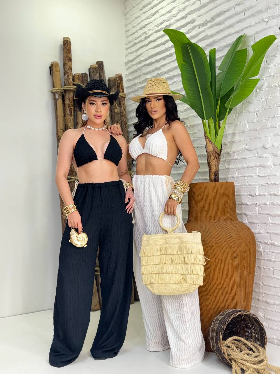 (CHM) CONJUNTO CALÇA + TOP