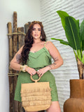 (SPR.) CONJUNTO VISCOLINHO SHORT SAIA + BLUSA PLUS