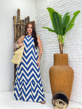 (P.M) VESTIDO LONGO ZIG ZAG