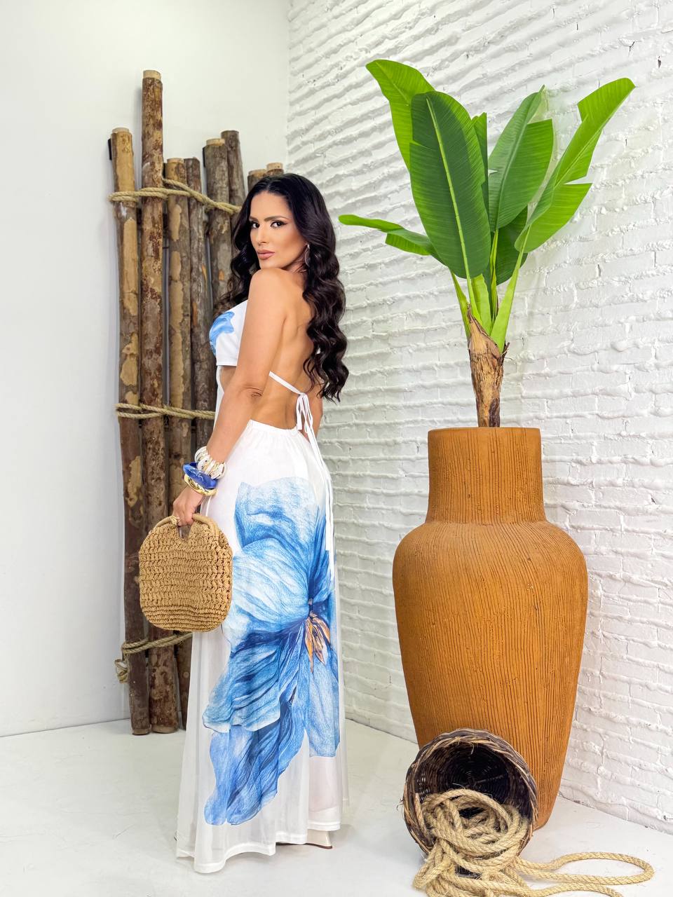 (YUN) VESTIDO LONGO FLOR