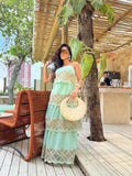 (V.F) VESTIDO LONGO BORDADO