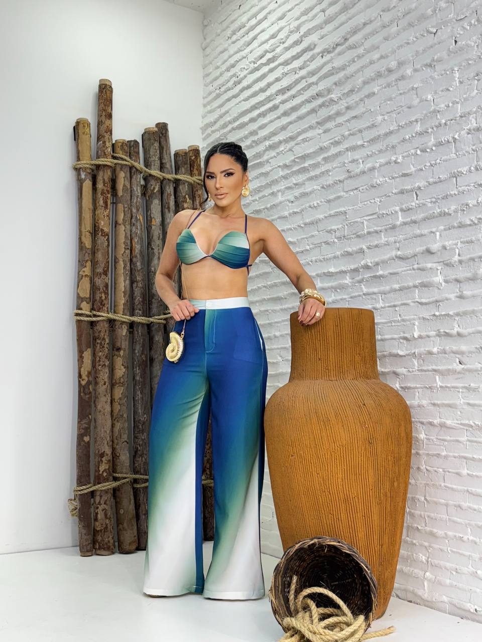 (LST) CONJUNTO CALÇA + TOP