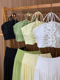 (TCT) CONJUNTO CALÇA BALLON +CROPPED DETALHADO