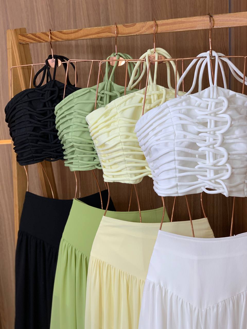 (TCT) CONJUNTO CALÇA BALLON +CROPPED DETALHADO
