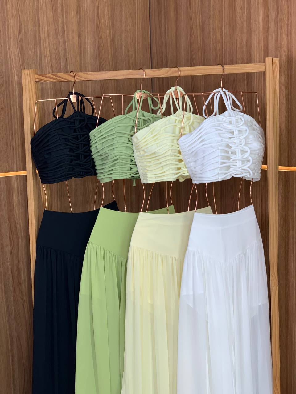 (TCT) CONJUNTO CALÇA BALLON +CROPPED DETALHADO